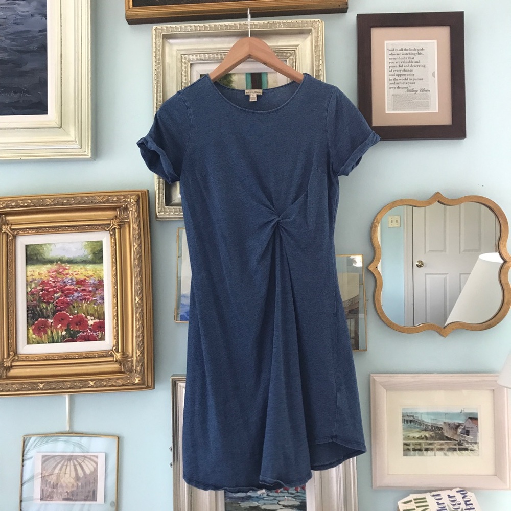 Holding Horses Anthropologie blue t-shirt dress